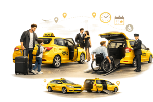 Wheelchair accessible taxi and minibus service near me – Runnur